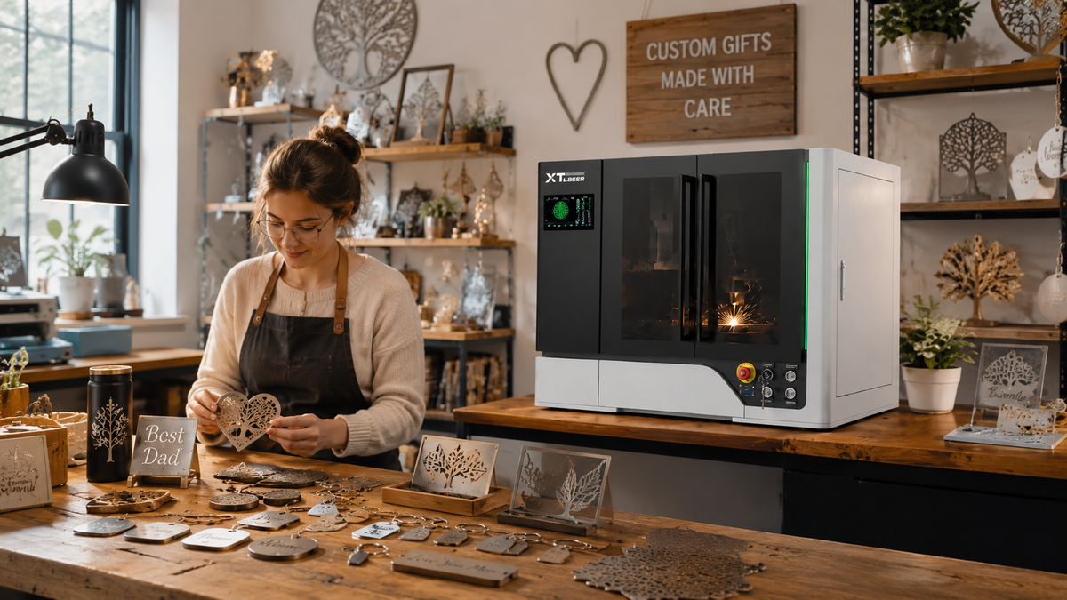 Gift studios and shops desktop metal cutting scene