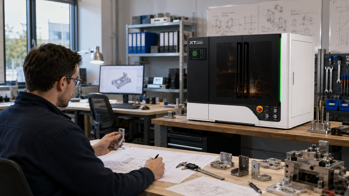 Prototyping and engineering desktop metal cutting scene