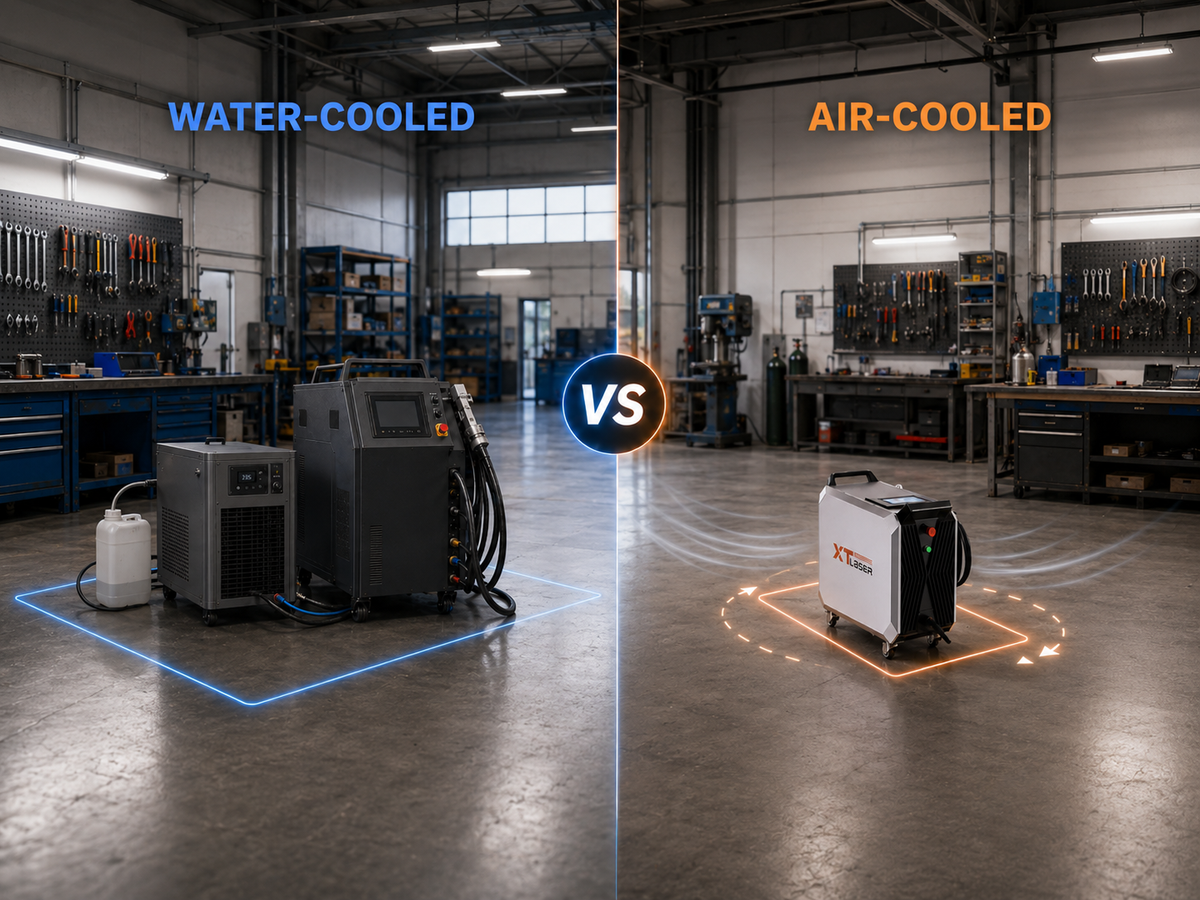 Air-cooled vs water-cooled welding system comparison
