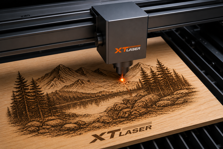 CO2 Engraving for Wood, Acrylic, Leather, and Packaging