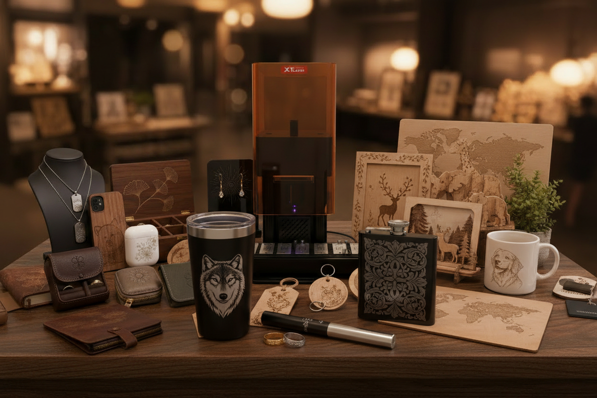XT LASER dual-laser portable engraving machine
